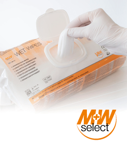 M+W Select Wet Wipes im Flowpack!